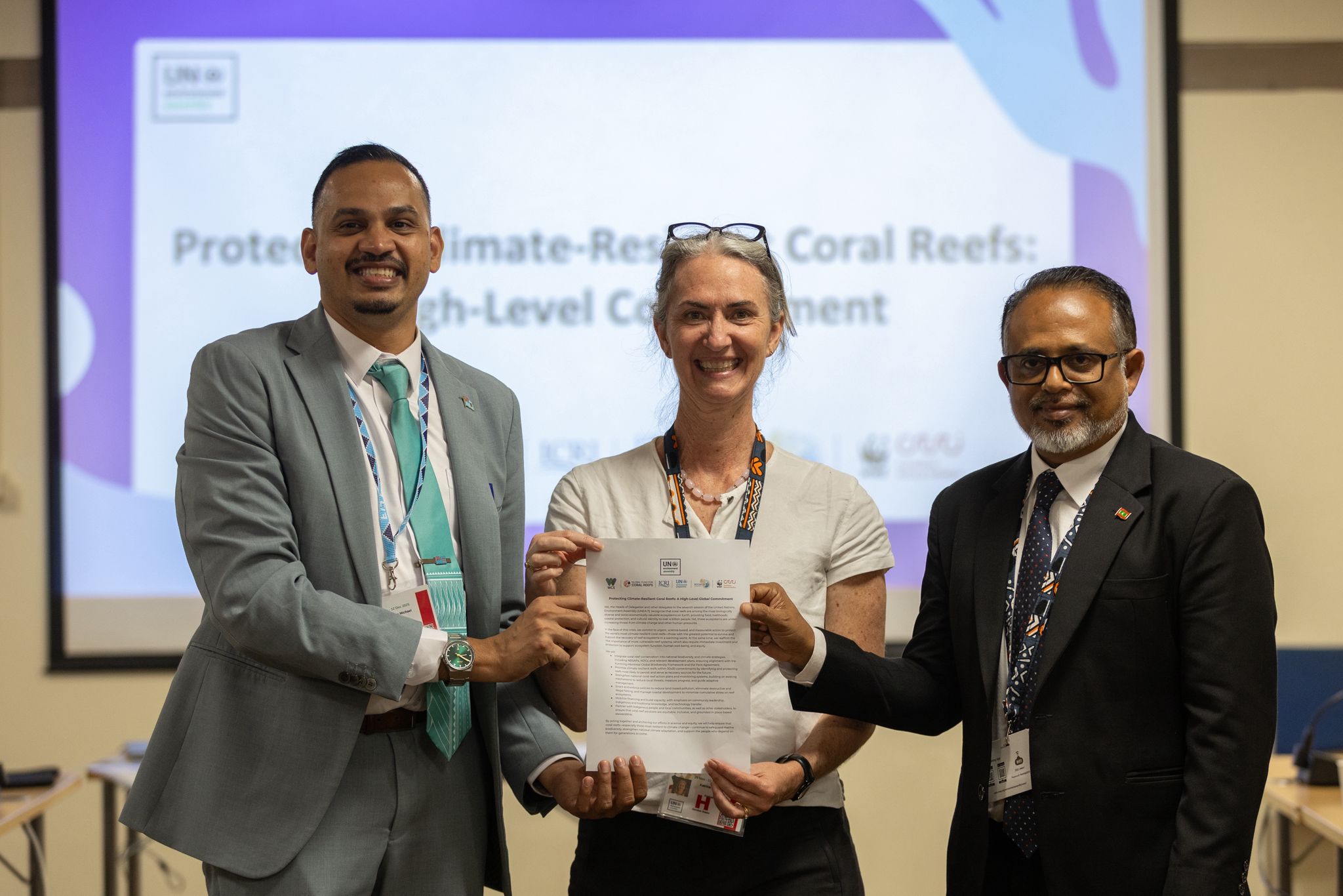 Global Unity at UNEA-7: Countries Commit to Safeguard Climate-Resilient Coral Reefs